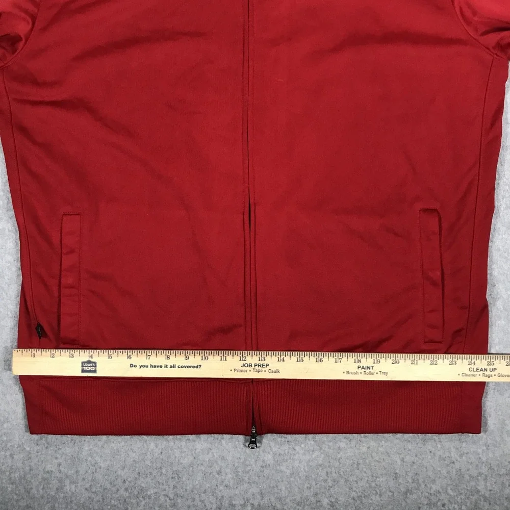 Jordan Jacket Mens XXL Red White Full Zip Jumpman Track Mock Neck